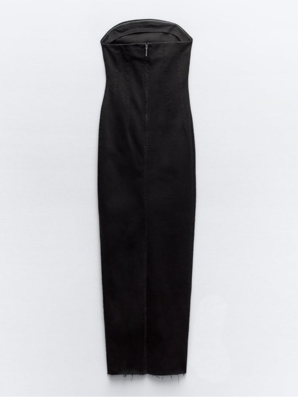 Zara ZW STRAPLESS DENIM DRESS - Picture 2 of 2